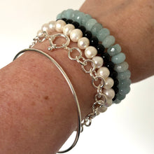 Load image into Gallery viewer, 14k Gemstone Large Stretchy Bracelet
