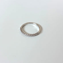 Load image into Gallery viewer, 14k Vintage White Gold &amp; Diamond Half Eternity Band
