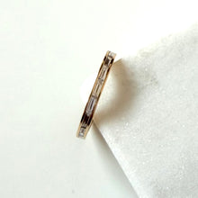 Load image into Gallery viewer, 14k Radiant-Cut Diamond 3/4 Eternity Band
