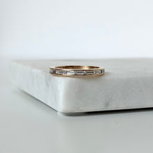 Load image into Gallery viewer, 14k Radiant-Cut Diamond 3/4 Eternity Band
