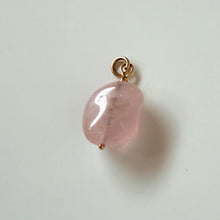 Load image into Gallery viewer, 10k Vintage Rose Quartz Pendant
