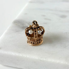 Load image into Gallery viewer, 14K Vintage Crown Pendant
