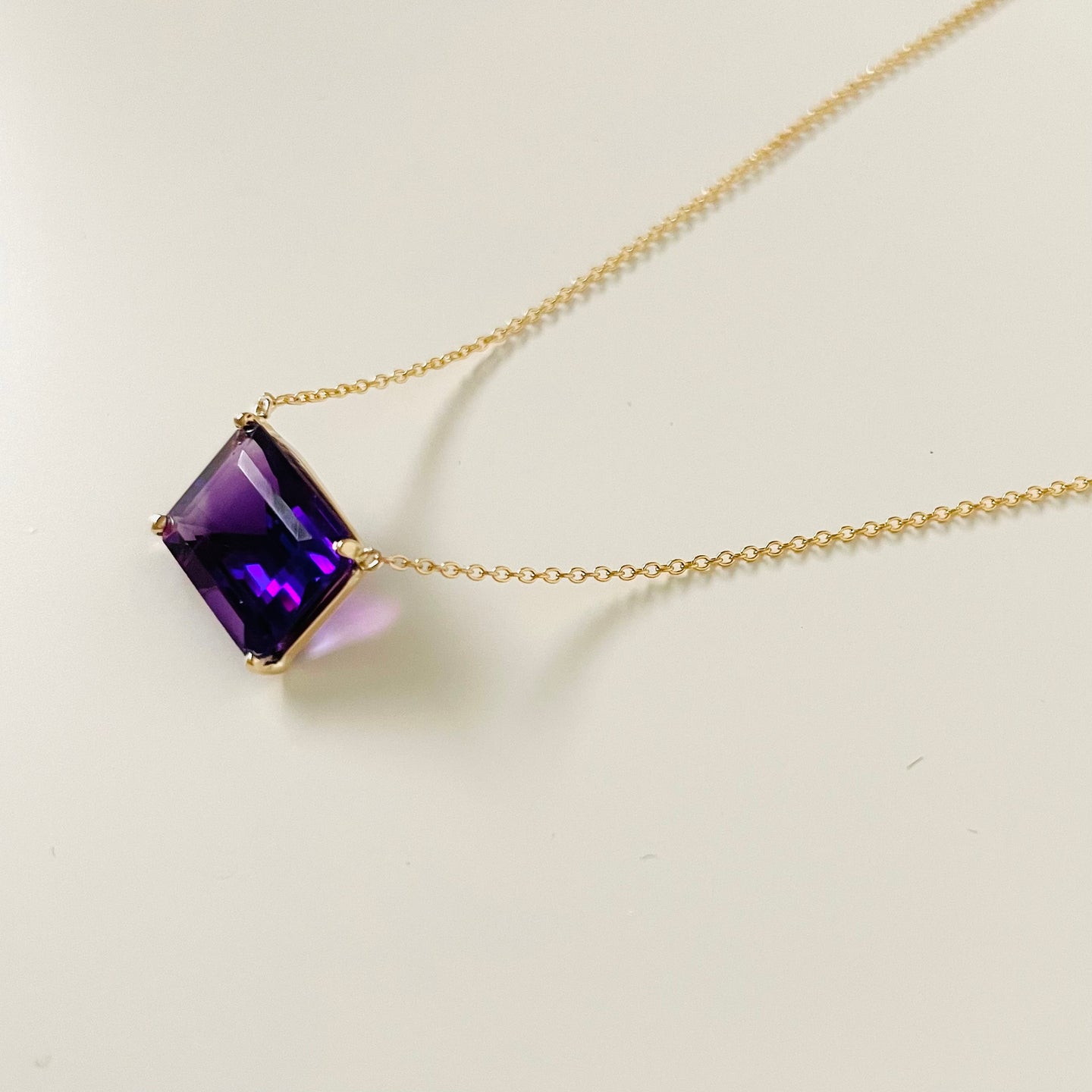 14K Forthright Amethyst Necklace